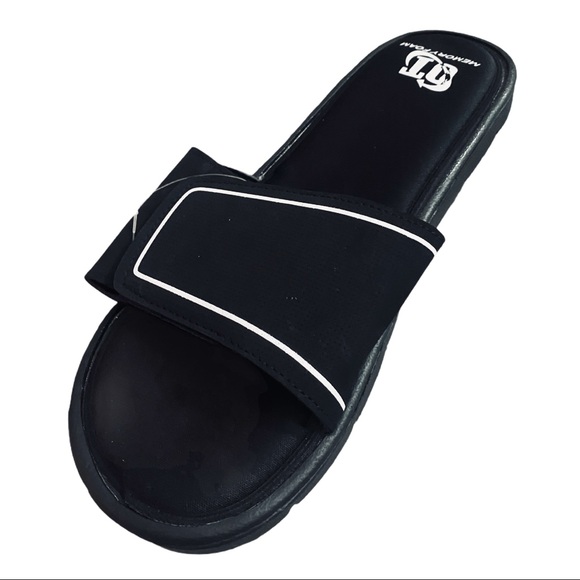 mens memory foam slide sandals